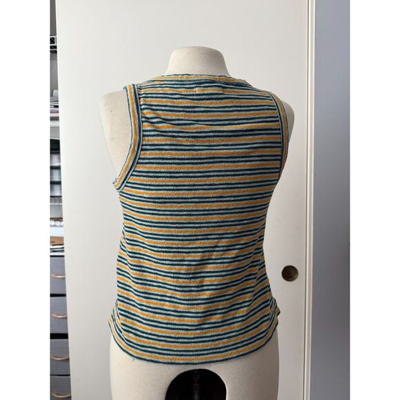 Madewell Audio Stripe knot front tank Medium - Picture 3 of 5